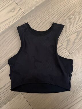 adidas Black Cropped Athletic Tank